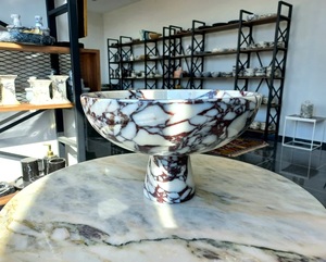 Bol de service en résine jetable fait à la main pour le service de nourriture de fête - Product Image 3