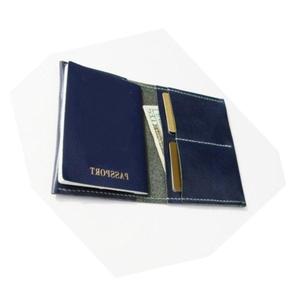 Funda de pasaporte de cuero PU con logotipo, para viaje, precio al por mayor - Product Image 1