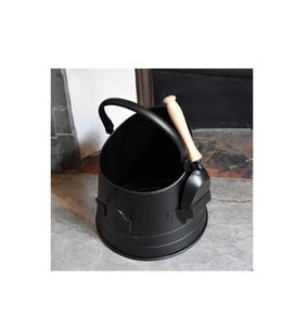 Stylish iron <b>coal</b> <b>bucket</b> designed for rustic interiors suitable for fireplace accessory and ash storage solution - Product Image 5