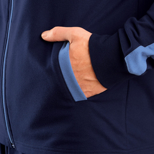 Men Winter <b>Grey</b> Multi Color 100% Cotton Heavyweight Streetwear Tracksuit Set with Custom Logo and Design - Product Image 4