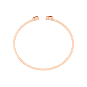 Pulsera Ajustable de Ámbar con Baño de Oro Rosa de 18K de Alta Calidad, Engaste de Cabujón en Forma de Pera, Joyería Unisex Hecha a Mano de Moda - Product Image 2