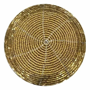 Posavasos de Vidrio con Cuentas Diseñados a Medida, Duraderos, Cosidos a Mano, Promocionales, para Mesa de Cocina, Impermeables, con Diseño de Animales/Plantas, Estilo Europeo - Product Image 1