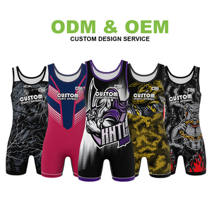 Diseño personalizado y logotipo Hombres y niñas Wrestling Fighting Bodysuit 2026 Camiseta de lucha libre con impresión de transferencia de calor más vendida - Product Image 4