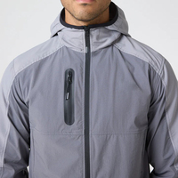 Ensemble de survêtement streetwear rétro bleu marine en polyester/nylon personnalisé OEM pour homme, unisexe, ensembles de survêtements unis, veste coupe-vent d'hiver