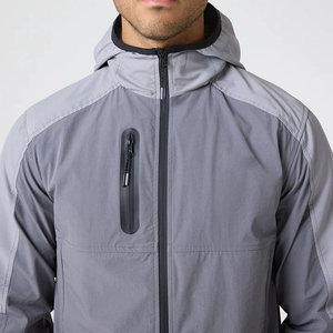 Ensemble de survêtement rétro bleu marine 100 % coton personnalisé OEM pour homme, survêtement uni unisexe, veste coupe-vent d'hiver et pantalon - Product Image 6