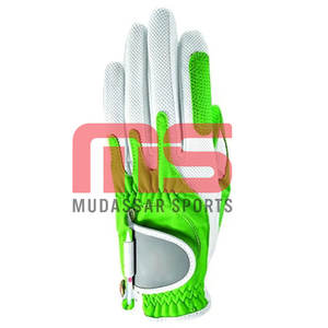 Guantes de golf de enfriamiento con palma de piel de oveja y paneles de dedos transpirables diseñados para el verano - Product Image 2