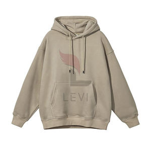 Sudadera con Capucha Oversize de Felpa Pesada Antipilling, de Algodón Mezclado, Bordada y Personalizada, Estilo Básico y Elegante para Hombre, Moda Urbana - Product Image 4