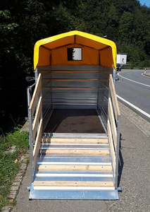 NUEVO Remolque para animales pequeños Max (modular) remolque para ganado, ovejas, cabras, cerdos, animales de granja, tamaño compacto - Product Image 6