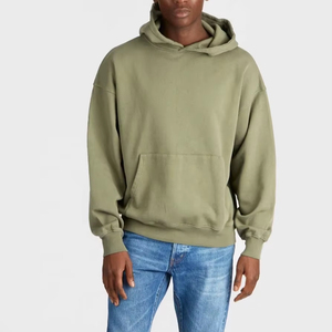 Service OEM 2024 Sweat-shirt personnalisé en coton épais pour hommes, sweat à capuche surdimensionné tendance avec logo imprimé sur mesure pour l'hiver - Product Image 1