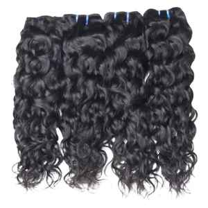 100% Natural crudo sin procesar indio solo donante extensión de cabello rizado cutícula alineada virgen Trama humana paquetes de cabello - Product Image 3