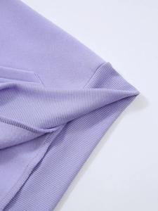 Sudadera con Capucha de Forro Polar para Mujer, Otoño 2025, Talla Grande, Manga Larga, Cómoda, Informal, Transpirable, de Punto - Product Image 5