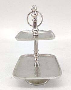 Support de rangement de qualité supérieure pour mariage et fête, fait à la main, nouveau support élégant à deux niveaux, prix de gros par l'exportateur, support de rangement - Product Image 1