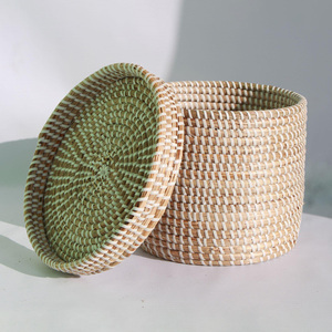 Caja organizadora de almacenamiento hecha a mano en Vietnam, de pasto marino, al precio más bajo. - Product Image 2