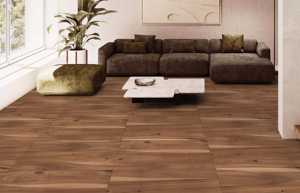 Azulejos Cerámicos de Gran Formato 600x1200 con Efecto Madera, Panel de Pared Esmaltado Premium para Interiores de Oficinas Modernas y Villas Residenciales - Product Image 2