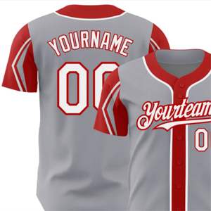 Camiseta de béisbol personalizada para equipos, clubes y ligas con impresión por sublimación, números de jugador personalizados y logotipos - Product Image 5