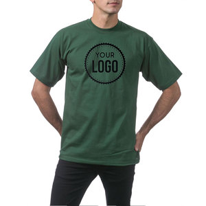 Algodón Casual logotipo personalizado alta calidad Streetwear Hip Hop 100% algodón camisetas con logotipo personalizar camisetas de gran tamaño para hombres - Product Image 6