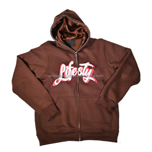 Ropa 3D Puff Impresión Sudadera con capucha de gran tamaño de peso pesado French Terry Hoodies Hombres Sudaderas con capucha Fabricantes Mezcla de algodón personalizada - Product Image 2