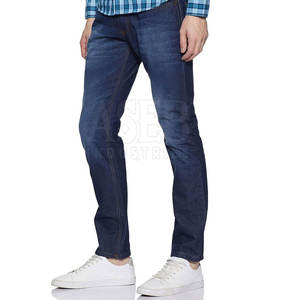 กางเกงยีนส์สไตล์ใหม่สำหรับผู้ชายสีทึบแนวสตรีทสวมใส่กลางแจ้งสไตล์ใหม่ - Product Image 2