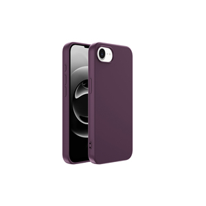 Étui en silicone liquide de qualité supérieure ASMA Mara Series pour iPhone 16E, coque arrière protectrice, violet foncé, coque souple pour 7 Plus 14 Plus Max - Product Image 1