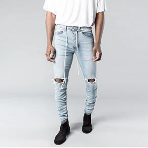 กางเกงยีนส์ขายาวสำหรับผู้ชายไซส์ใหญ่พิเศษเสื้อผ้าตามสั่ง - Product Image 1