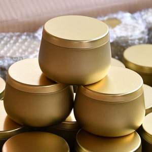 Bocaux à bougies en métal durable, conçus pour des créations de cire haut de gamme, offrant une flamme stable et durable, et une éclairage subtil et doux. - Product Image 3