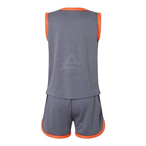 Ensemble maillot et short de basket-ball pour enfants, technologie séchage rapide, moderne, sans manches, pour jeunes joueurs actifs - Product Image 5