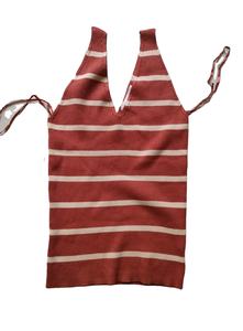 ชุดเดรสสเวตเตอร์ไนลอนลายทางผ้าวิสคอส S 30พิเศษเส้นใยเมริโนขนสัตว์ผู้หญิงคอมพิวเตอร์ - Product Image 3