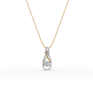 <b>Infinity</b> Swirl Lab-Grown Diamond Pendant Elegant and Unique Handcrafted Diamond Charms - Product Image 1