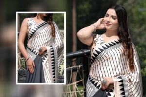 เสื้อสำหรับผู้หญิงผ้าซาตินแบบดั้งเดิมของอินเดียเสื้อทำงานลายดิจิตอลหรูหราสำหรับผู้หญิง - Product Image 3