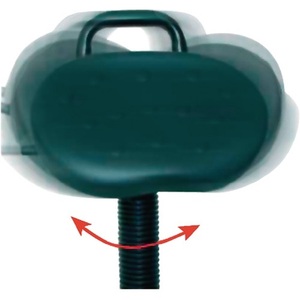 LOTZ Black Steel Tube Chair 645-825 mm <b>Adjustable</b> Seat <b>Height</b> Integral Foam Standing Aid - Product Image 3