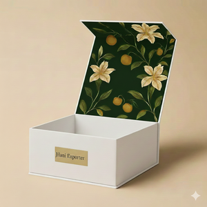 Boîte cadeau rigide magnétique de luxe en gros avec poignée, doublure en éponge, logo personnalisé, emballage en papier recyclé, boîte écologique haut de gamme - Product Image 2