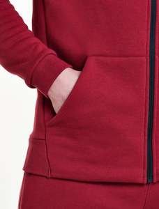 Custom Wholesale <b>Red</b> Fitted Sweatsuit Tracksuit Zipper Hooded Jogging <b>Men</b> Jogger Track Suit - Product Image 4
