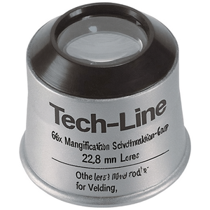 แว่นขยายสำหรับช่างซ่อมนาฬิกา Tech-Line ระดับอุตสาหกรรม กำลังขยาย 6 เท่า ด้ามจับอะลูมิเนียม เลนส์ขนาด 22.8 มม. เครื่องมือช่างสำหรับงานเชื่อม - Product Image 3