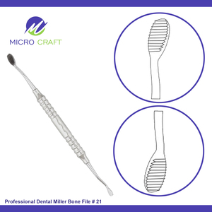 Lima Dental Profesional para Hueso # Fabricante de Instrumentos Personalizados de Acero Inoxidable 21 de Alta Calidad, Sialkot, Pakistán - Product Image 3
