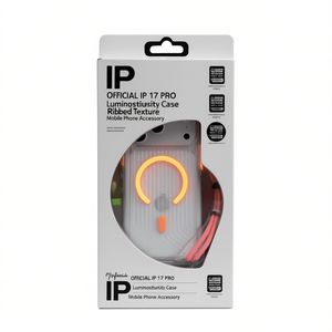 Funda Oficial IP 17 PRO Luminosity con Textura Acanalada en Relieve, Anillo Magnético, Material TPU+PC, Incluye Cordón - Product Image 2