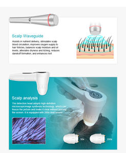 Ventes d'usine : Appareil de beauté 7-en-1 tout-en-un pour le soin du cuir chevelu et le massage capillaire, avec fonction chauffante pour le nettoyage et la nutrition du visage et des cheveux - Product Image 3