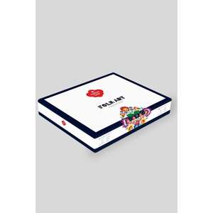 Erna Petrol ensemble de housse de couette double art populaire fait à la main boîte en coton Design d'art populaire - Product Image 3