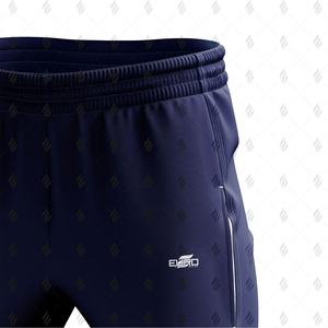 Conjunto Deportivo Informal de Alta Calidad con Chaqueta Cortavientos de Poliéster/Algodón con Costuras Personalizadas y Pantalones Deportivos Sólidos - Product Image 4