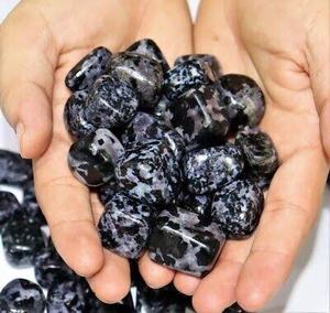 หินอินดิโก้กาบบโบรคริสตัลขัดเงาตามธรรมชาติหินอัญมณีบำบัดหินทัมเบิ้ลฮวงจุ้ยตกแต่งบ้าน - Product Image 2