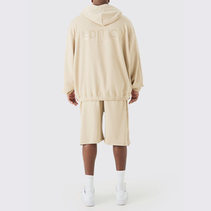 Sweat à capuche zippé décontracté pour hommes prix d'usine - Product Image 5