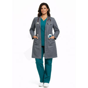 Bata de Laboratorio Médica para Hospital, Uniforme Profesional, Ropa de Trabajo de Lona, Proveedor Personalizado - Product Image 4