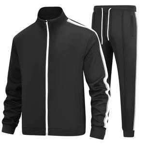Logo personnalisé sérigraphie entraînement Gym 100% coton été survêtements 2 pièces ensembles haute qualité en vrac survêtement hommes survêtements ensemble - Product Image 1
