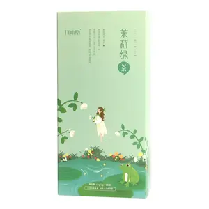 Jasmine West Lake Longjing combinación de té verde té de flores fragancia agradable caja de regalo bolsa de té