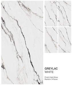 Carreaux en porcelaine GREYLAC WHITE PREMIUM à haute brillance - Product Image 1