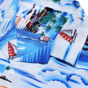 เสื้อฮาวายสำหรับผู้ชายแบบระบายอากาศได้ดีสไตล์เขตร้อน - Product Image 2