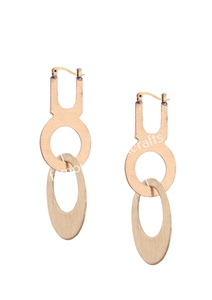 Boucles d'oreilles minimalistes en laiton de qualité supérieure au prix de gros - Product Image 6