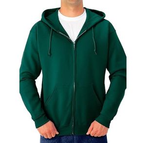 OEM เสื้อฮู้ดมีซิปสำหรับผู้ชาย, เสื้อฮู้ดมีสไตล์ลำลองผ้าฝ้ายผสมมีซิปสำหรับใส่ไปยิมใช้ในยิมพร้อมเทคนิคการปัก - Product Image 4
