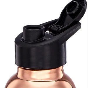 Bouteille en cuivre finition martelée élégante conception durable assure une eau pure détoxifie naturellement le corps soutient le bien-être - Product Image 1