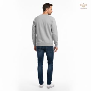 Sudadera de cuello redondo para hombre de alta calidad, Jersey informal de manga larga, mezcla de algodón, ropa de calle de lana cálida, ropa de invierno al por mayor OEM - Product Image 3