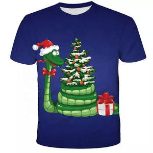 Christmas <b>T</b>-<b>Shirt</b> for Men and Women Knitted 100% Polyester Short Sleeve <b>Funny</b> LED Design - Product Image 4